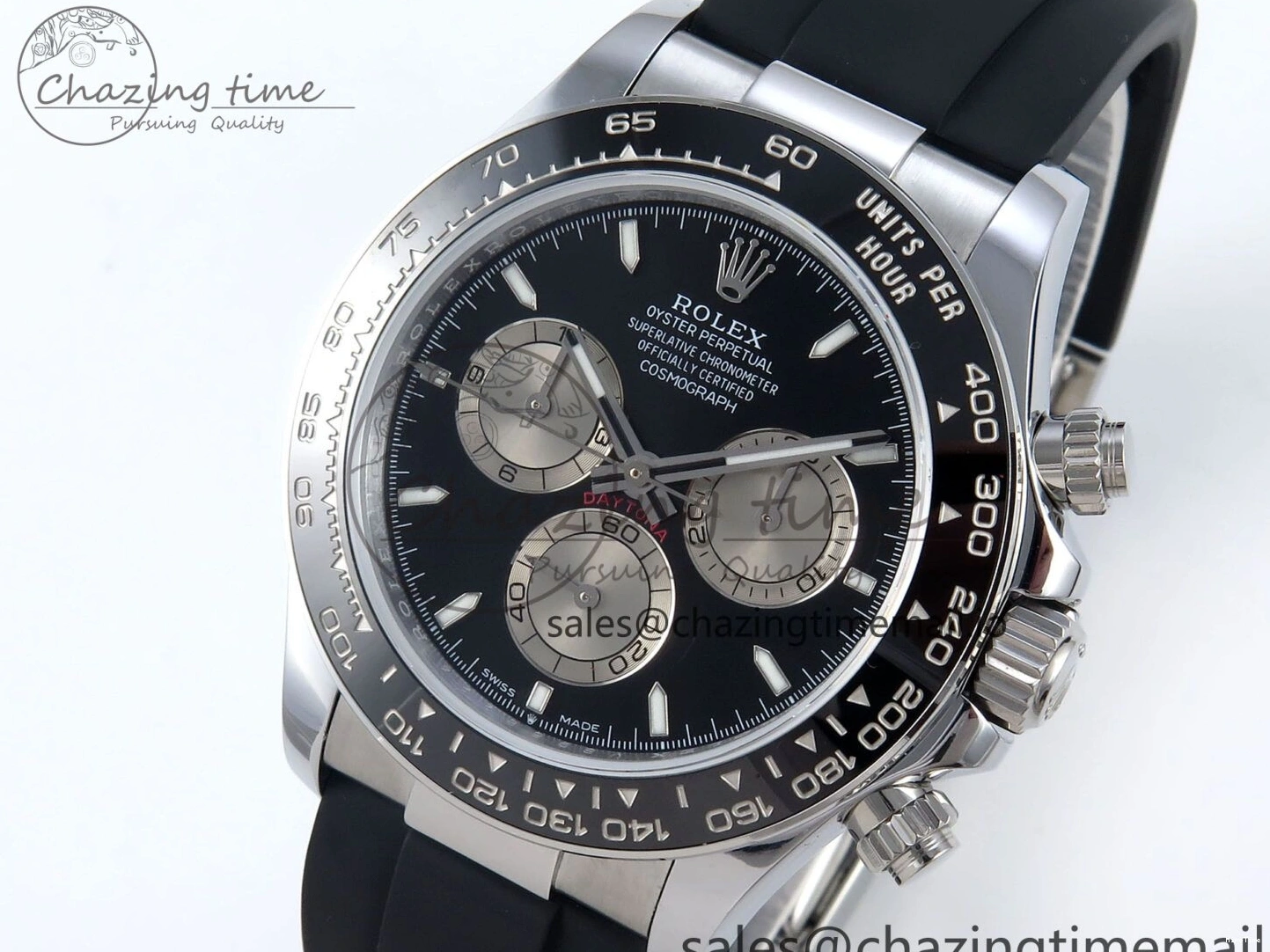 MiroTime 0411 Daytona 126519 QF 1:1 Best Edition Black Gray Dial on Oysterflex Strap QF4131 V Vibrant 340